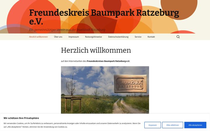 Screenshot of fk-baumpark-rz.de