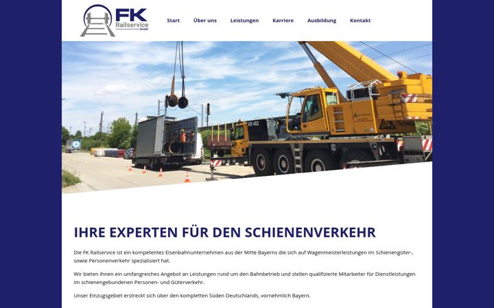 Screenshot of fk-railservice.de