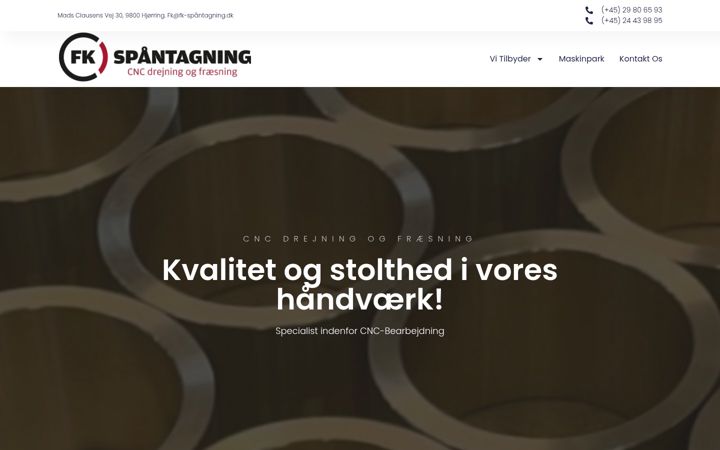 Screenshot stránky fk-spaantagning.dk