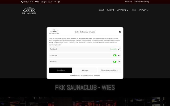 Screenshot of fkk-caribic.de