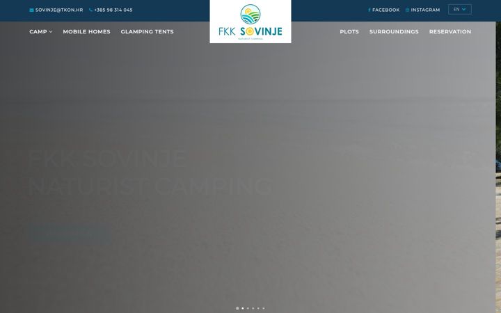 Screenshot of fkksovinje.hr