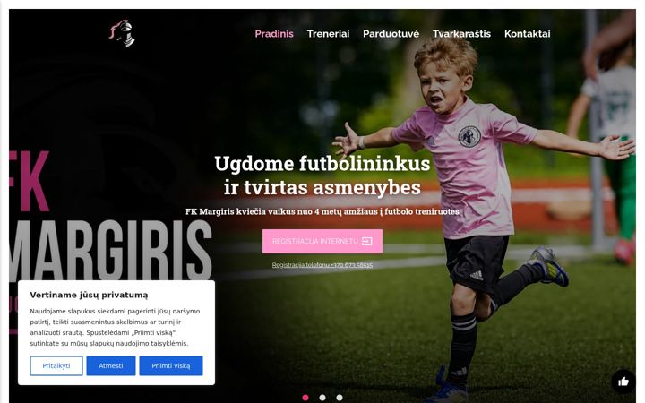 Screenshot von fkmargiris.lt