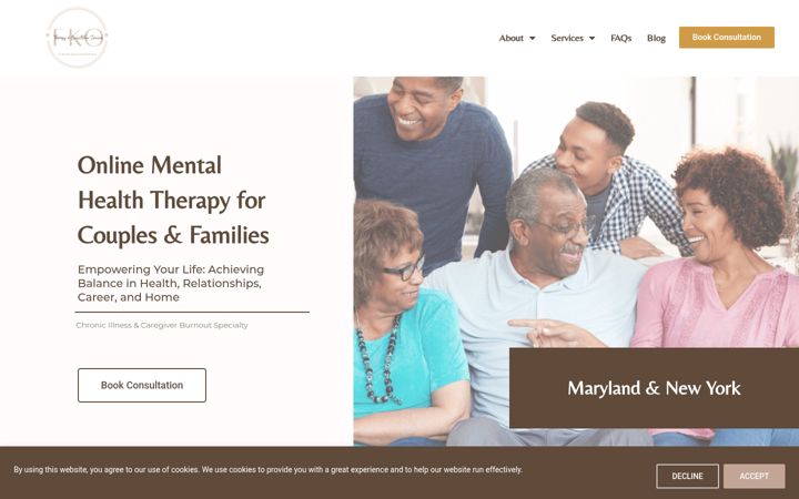 Screenshot of fkotherapy.com
