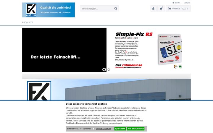 Screenshot of fkprofitec.de