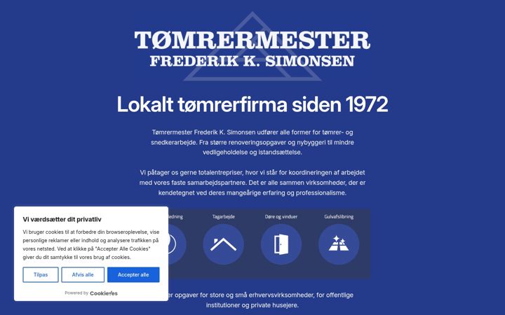 Screenshot of fksimonsen.dk