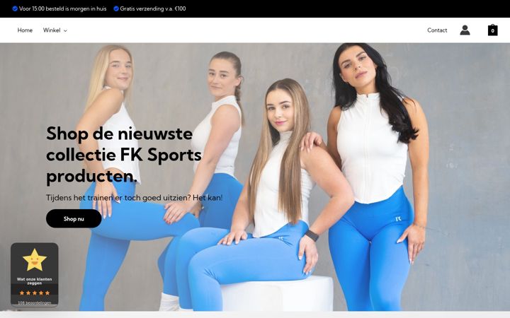 Snímek obrazovky fksports.nl