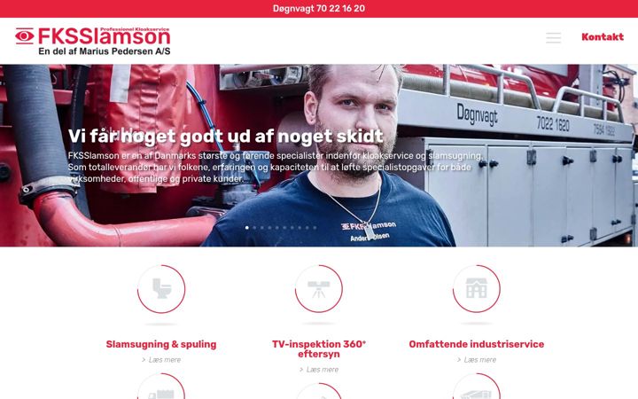Screenshot of fksslamson.dk