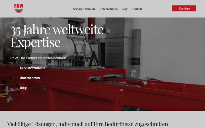 Screenshot di fkw-gmbh.de
