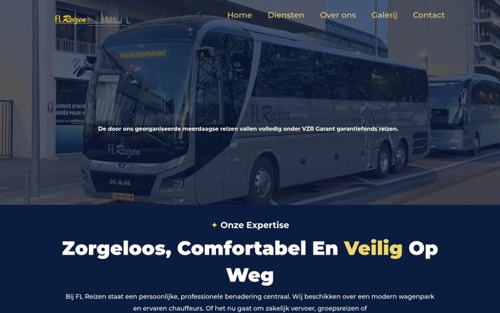 Screenshot of fl-reizen.nl