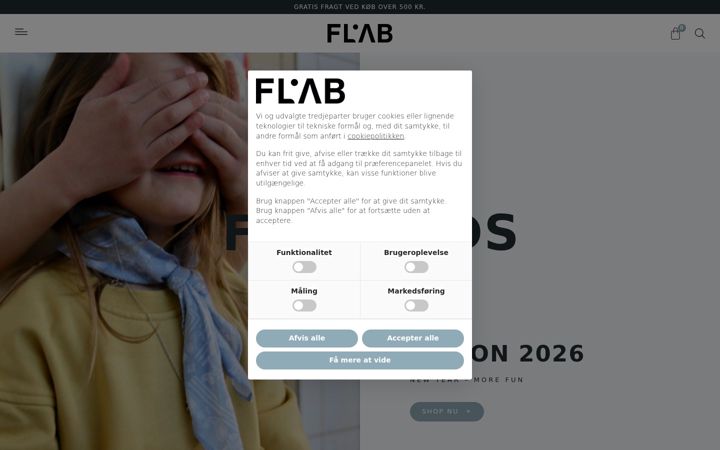 Screenshot of flab-kids.dk