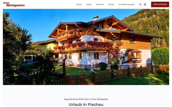 Screenshot of flachau-weitgasser.at