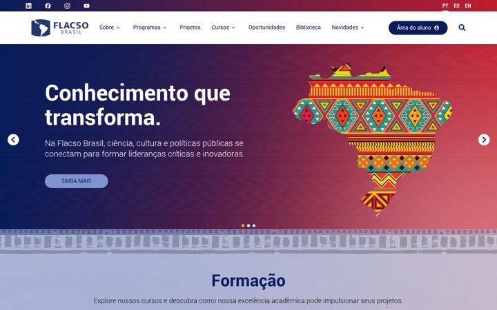 Screenshot of flacso.org.br