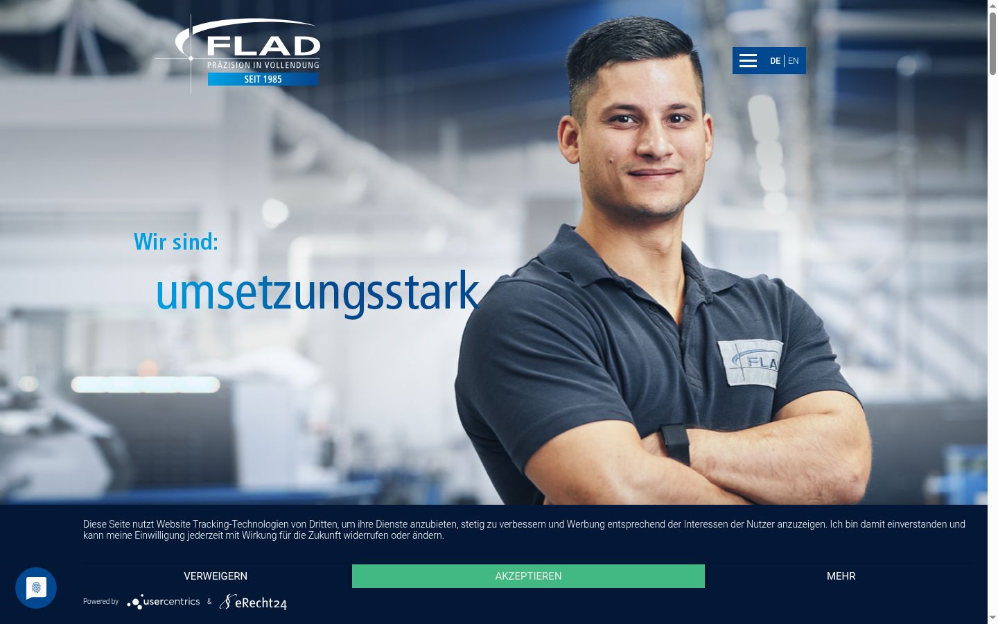 Screenshot tal-banner tal-kunsens muri qabel kwalunkwe interazzjoni