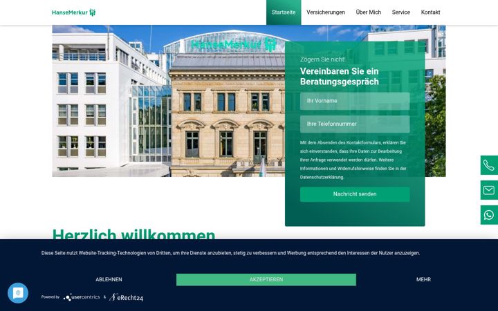 Screenshot of fladl-versicherungen.de
