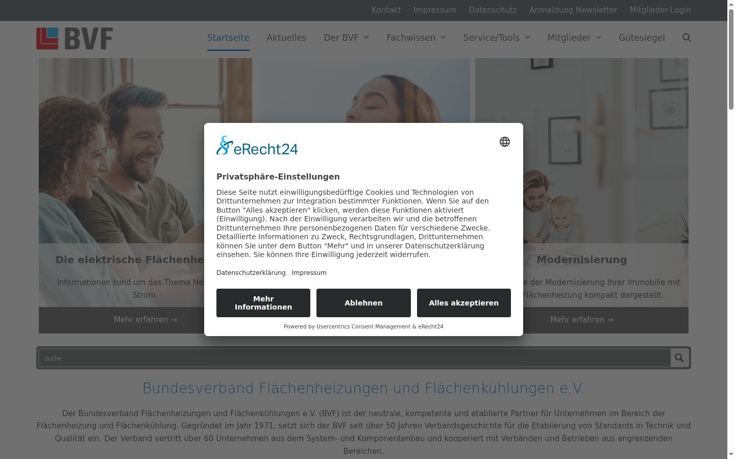 Screenshot tal-banner tal-kunsens muri qabel kwalunkwe interazzjoni