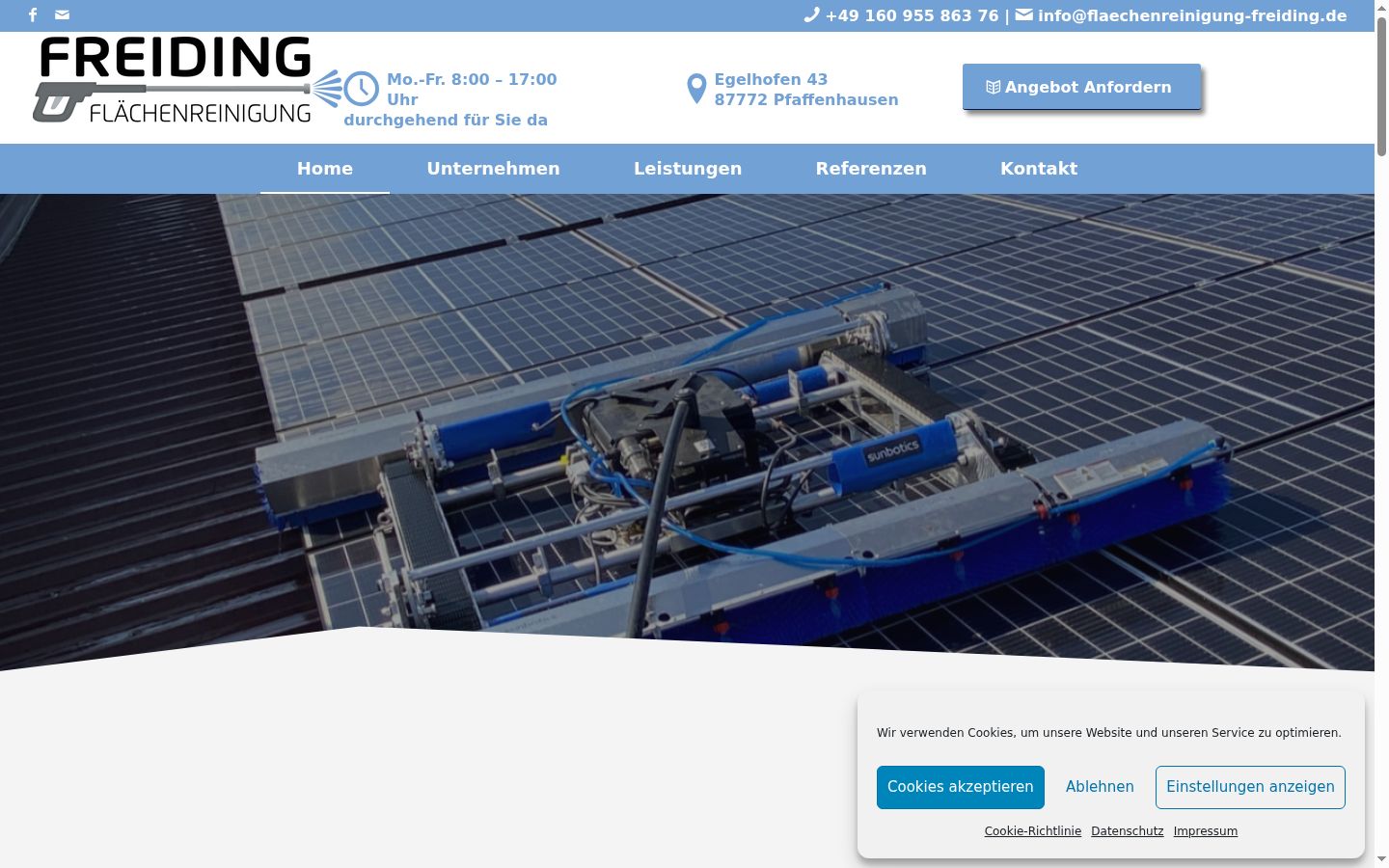 Screenshot tal-banner tal-kunsens muri qabel kwalunkwe interazzjoni