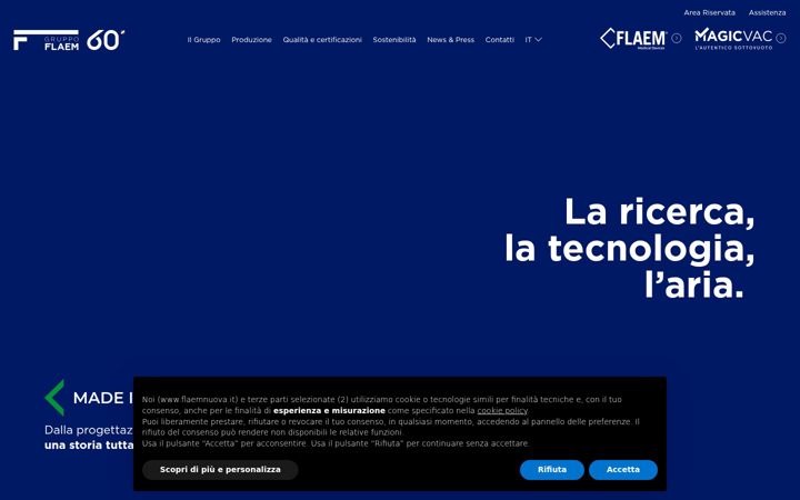 Screenshot of flaemnuova.it