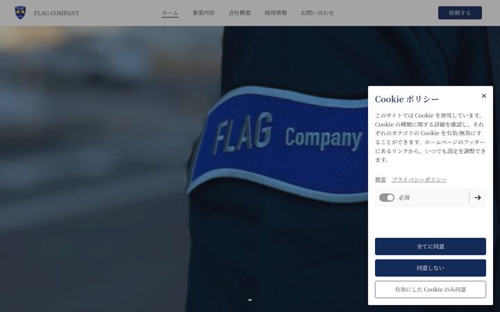 Screenshot of flag-company.com