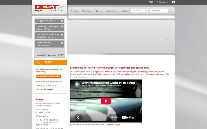Screenshot of flag.de