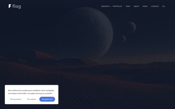 Screenshot of flag.finance