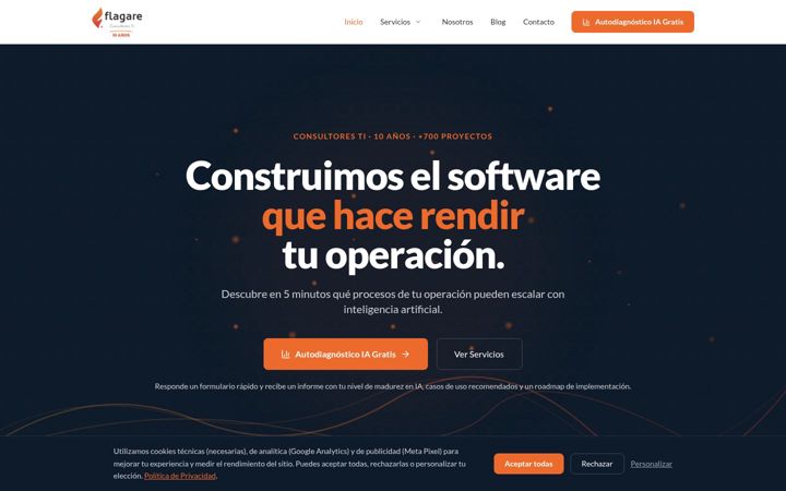 Screenshot of flagare.cl