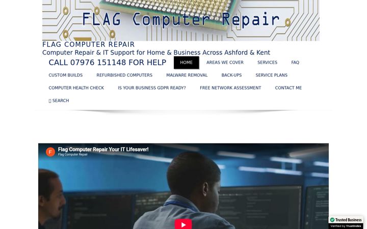 Snímek obrazovky flagcomputerrepair.co.uk