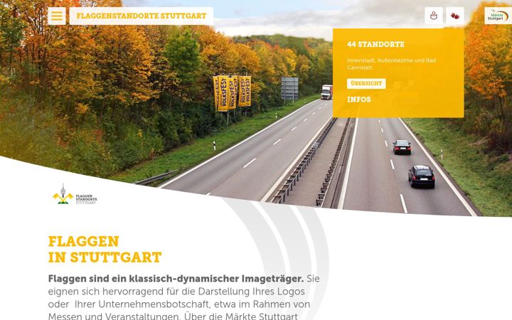 Screenshot of flaggenstandorte-stuttgart.de