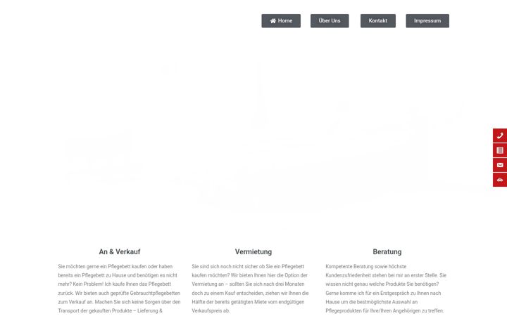Screenshot of flaggl-pflegebetten.at