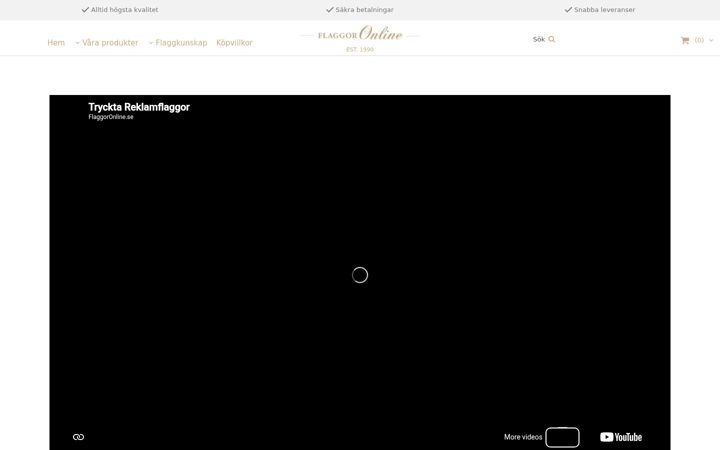Screenshot of flaggoronline.se
