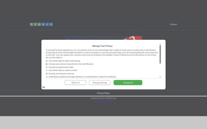 Screenshot of flagle-game.com