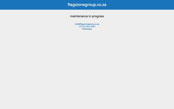 Screenshot of flagstonegroup.co.za