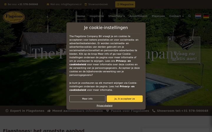 Screenshot of flagstones.nl