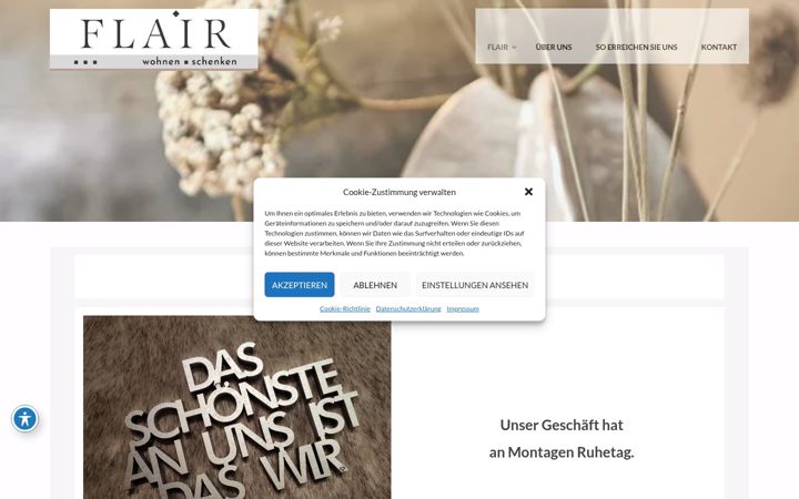 Zrzut ekranu flair-wohnen-schenken.de