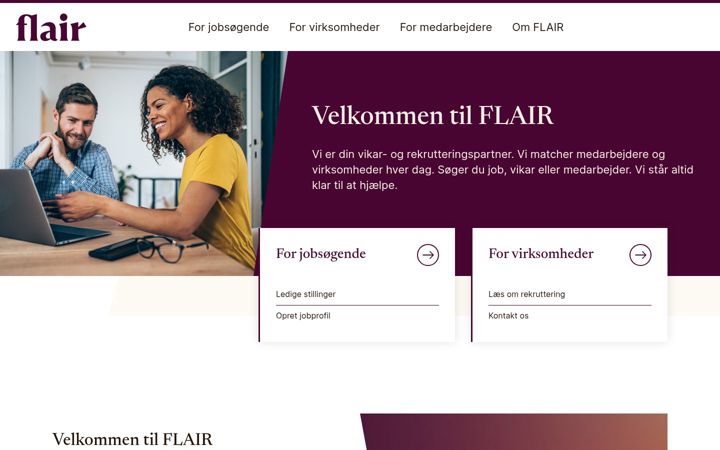 Screenshot of flair.dk