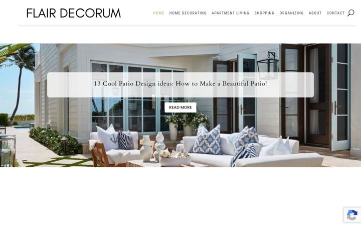 Screenshot of flairdecorum.com