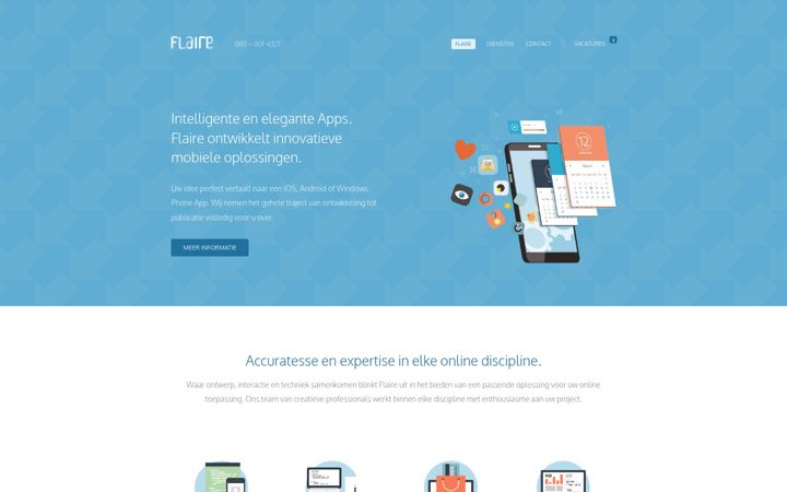 Screenshot of flaire.nl
