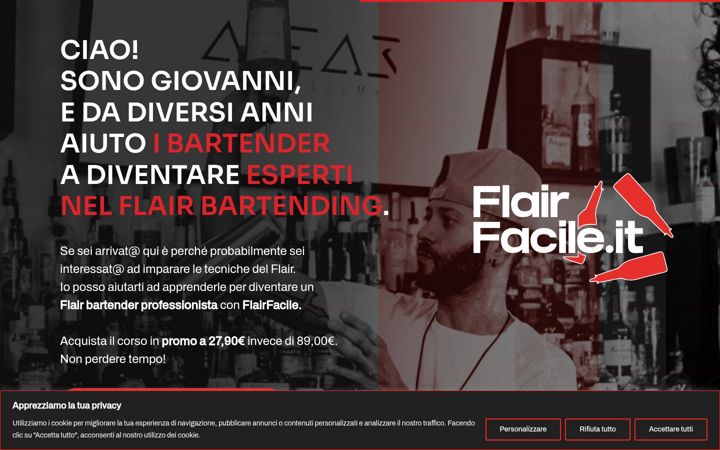 Screenshot of flairfacile.it