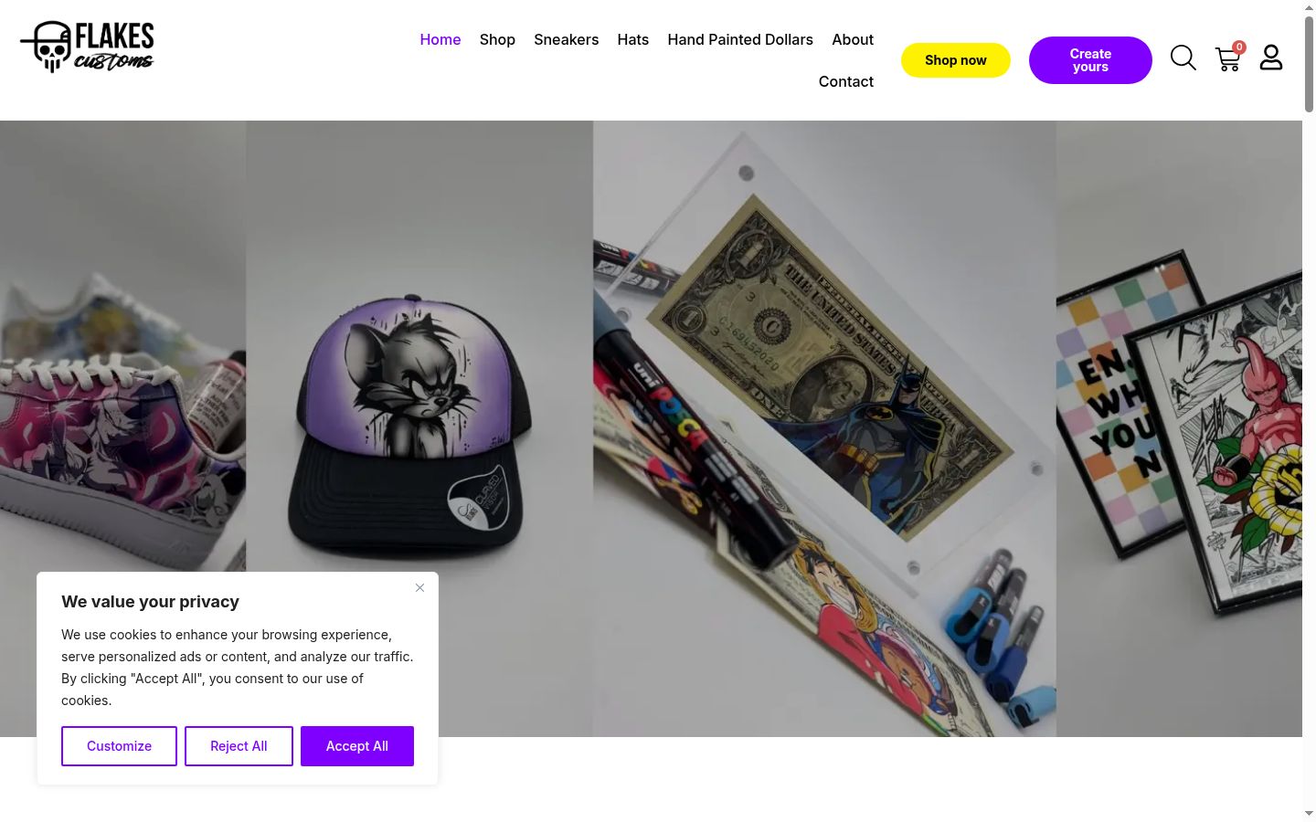 Screenshot van de toestemmingsbanner zoals getoond vóór enige interactie