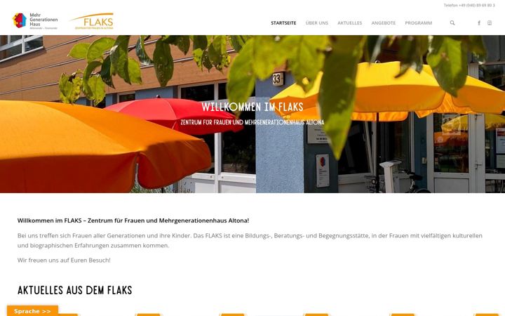 Zrzut ekranu flaks-zentrum.de