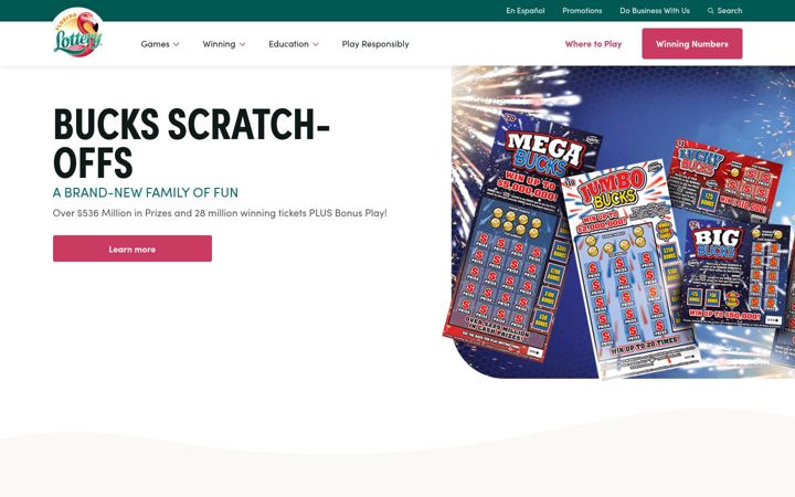 Screenshot of flalottery.com