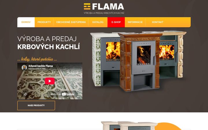 Screenshot of flama.sk