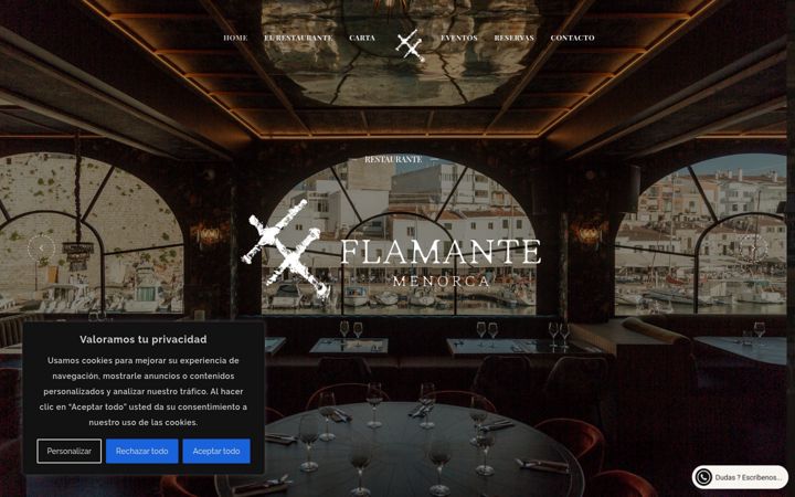 Screenshot of flamantemenorca.com