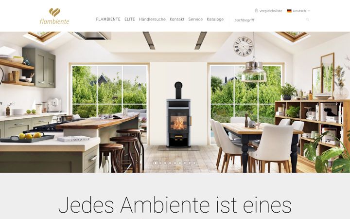 Screenshot of flambiente.de