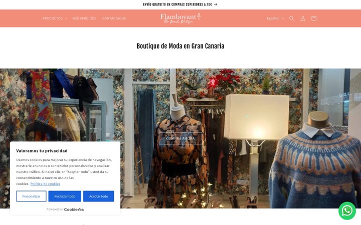 Екранна снимка на flamboyant.es