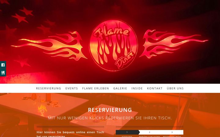 Screenshot of flame-diner.de