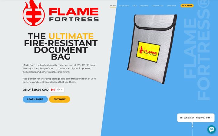 Screenshot of flamefortress.com