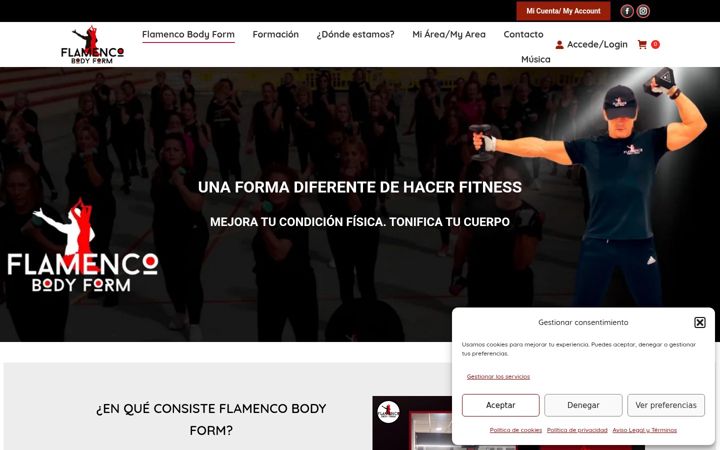 Екранна снимка на flamencobodyform.es