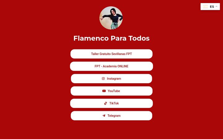 Screenshot of flamencoparatodos.com