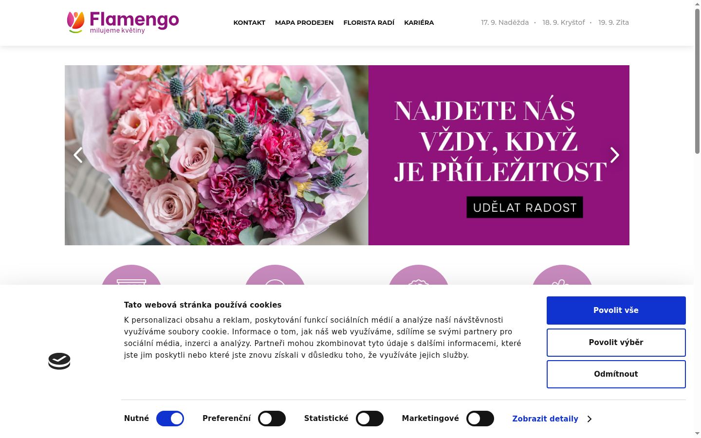 Snímka obrazovky banera súhlasu zobrazeného pred akoukoľvek interakciou