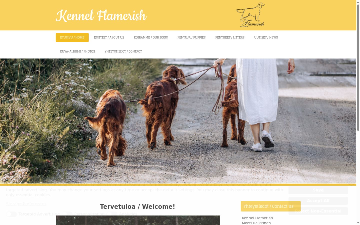 Screenshot tal-banner tal-kunsens muri qabel kwalunkwe interazzjoni